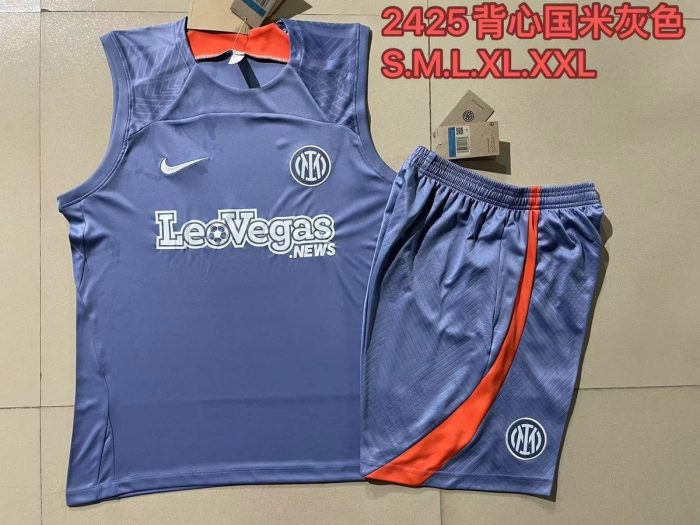 Inter Milan 24/25 Vest Light Gray - 图片 9
