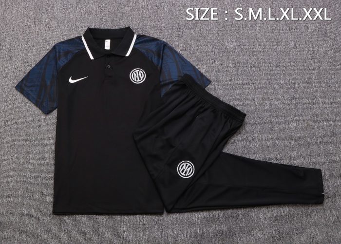 Inter Milan 22-23 Polo Shirt Black - 图片 6
