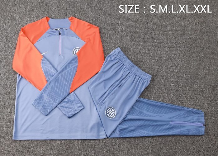 Inter Milan 24/25 Half-Zip Jacket Grey - 图片 2