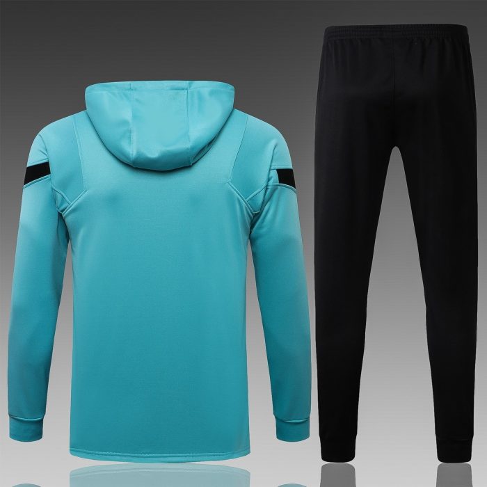 Inter Milan 21-22 Light Blue Long Zip Jacket with Hood - 图片 8