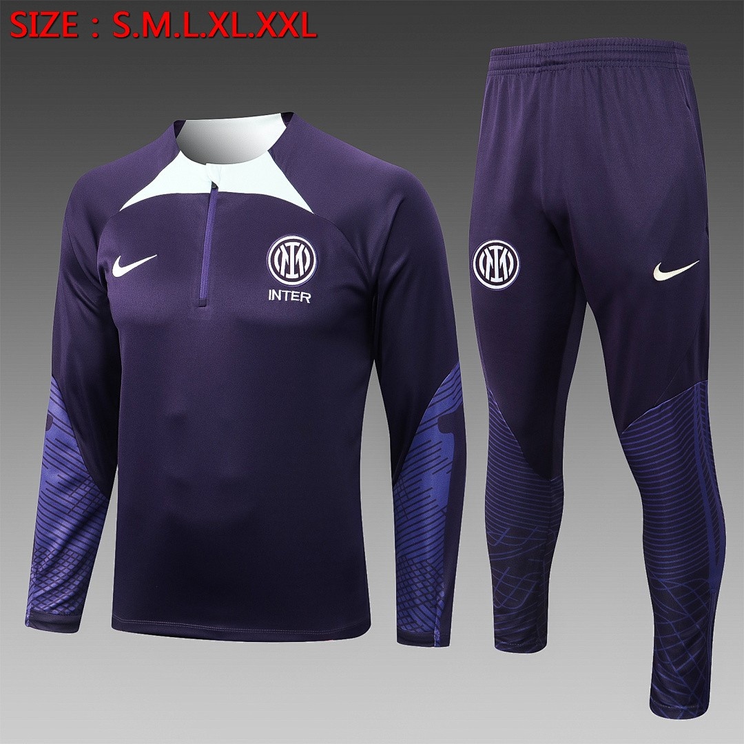 Inter Milan 22-23 Half-Zip Jacket Light Purple