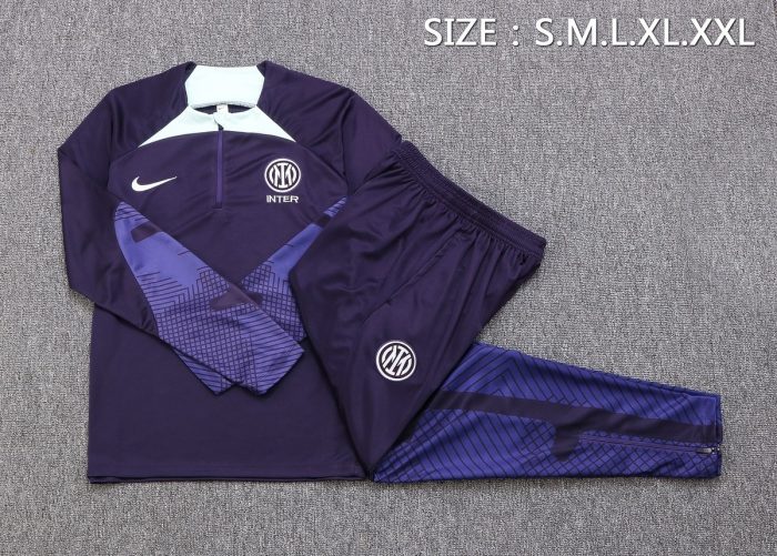 Inter Milan 22-23 Half-Zip Jacket Light Purple - 图片 6