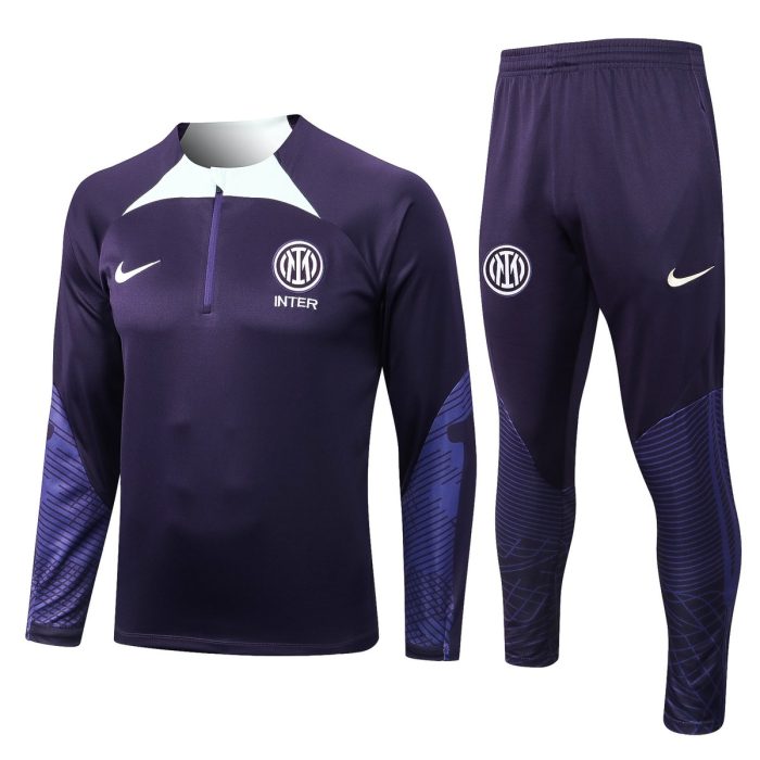 Inter Milan 22-23 Half-Zip Jacket Light Purple - 图片 8