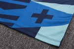 Inter Milan 22/23 Blue Splatter Print Short Sleeve Training Suit - 图片 4