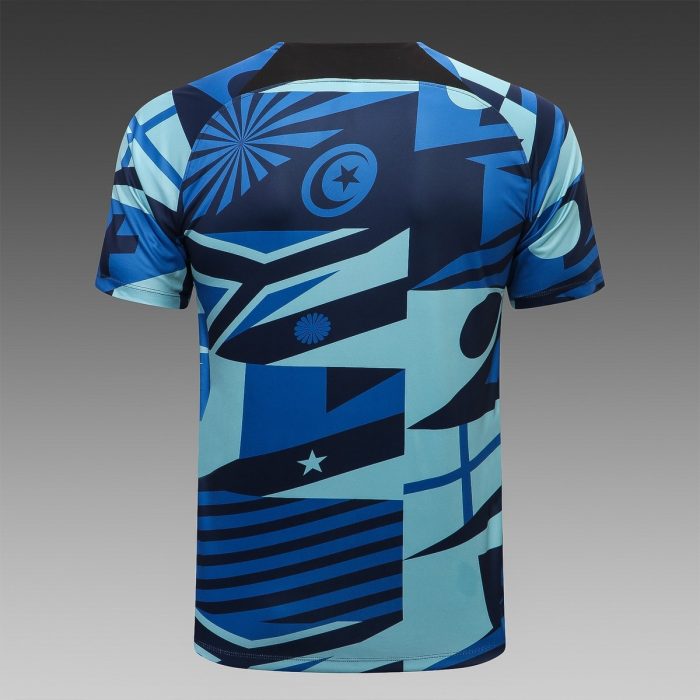 Inter Milan 22/23 Blue Splatter Print Short Sleeve Training Suit - 图片 7