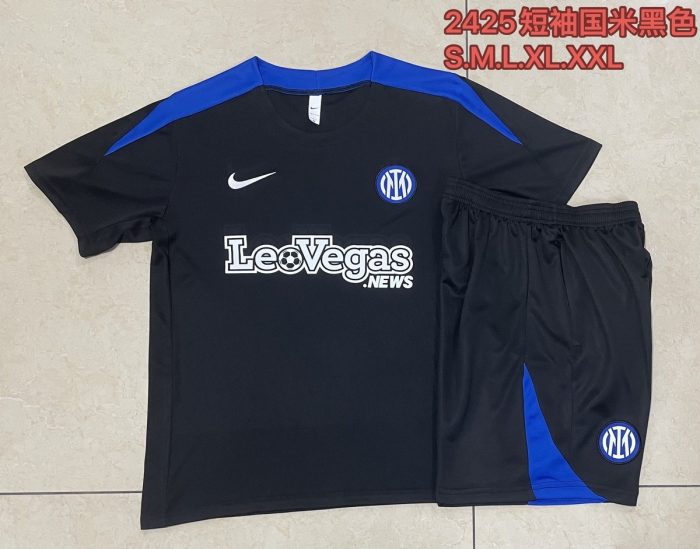 Inter Milan 24/25 Black Short Sleeve Training Kit - 图片 9