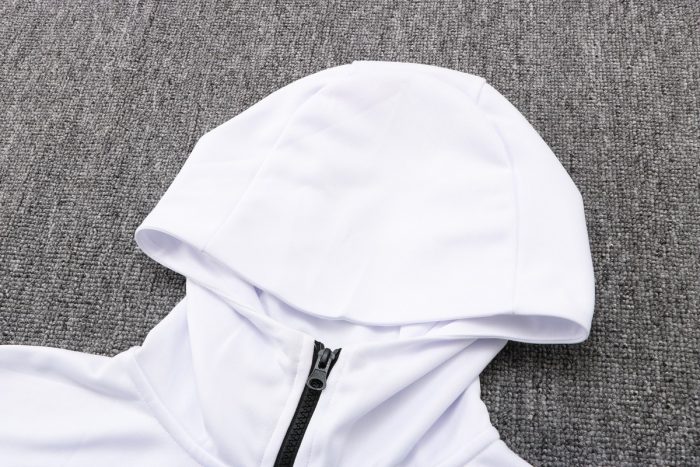 Inter Milan 22/23 White Long Zip Jacket with Hood - 图片 2
