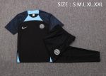 Inter Milan 2022-2023 Black Training Short Sleeve Set (with Pants) - 图片 6