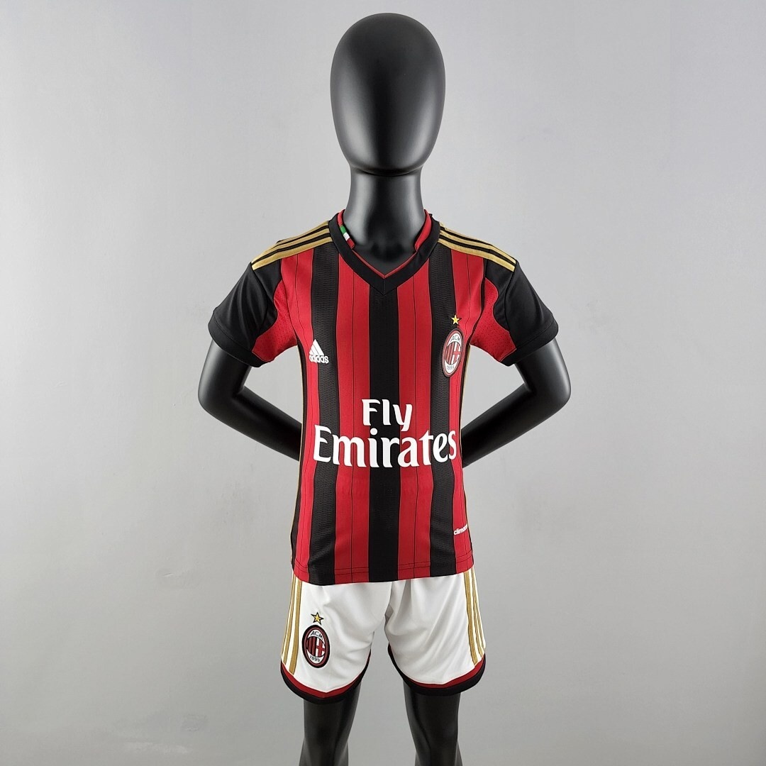 JER-5782_1 Retro AC Milan 2013/2014 Home Kids Jersey - 图片 1