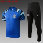 Inter Milan 22-23 Polo Shirt Colorful Blue