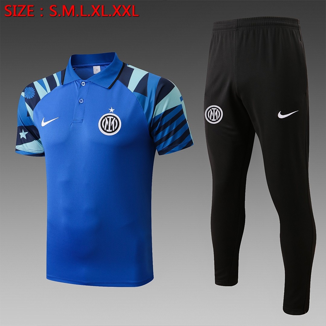 Inter Milan 22-23 Polo Shirt Colorful Blue
