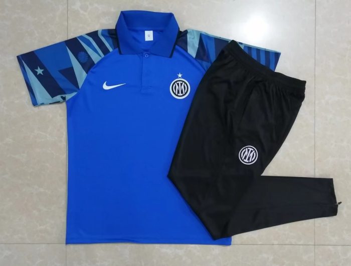 Inter Milan 22-23 Polo Shirt Colorful Blue - 图片 9