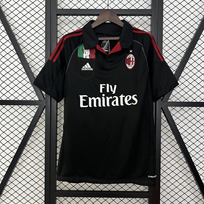 AC Milan 2012/2013 Retro Black Jersey - 图片 2