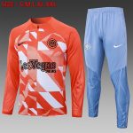 Inter Milan 24-25 Orange Half-Zip Jacket