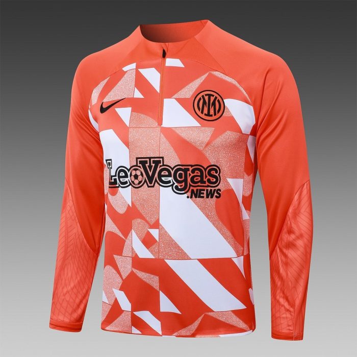 Inter Milan 24-25 Orange Half-Zip Jacket - 图片 8
