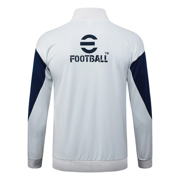 Inter Milan Long Zipper Jacket in White - 图片 7