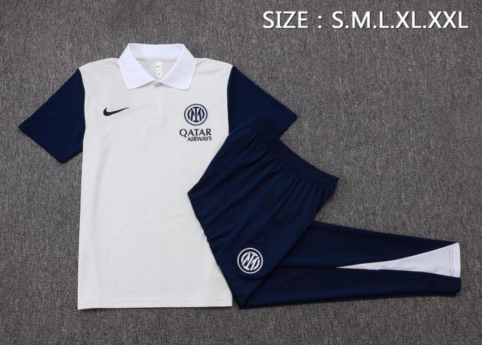 Inter Milan Polo Shirt Off White - 图片 2