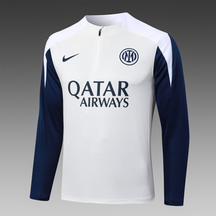 Inter Milan 2526 Half-Zip Jacket in White - 图片 8