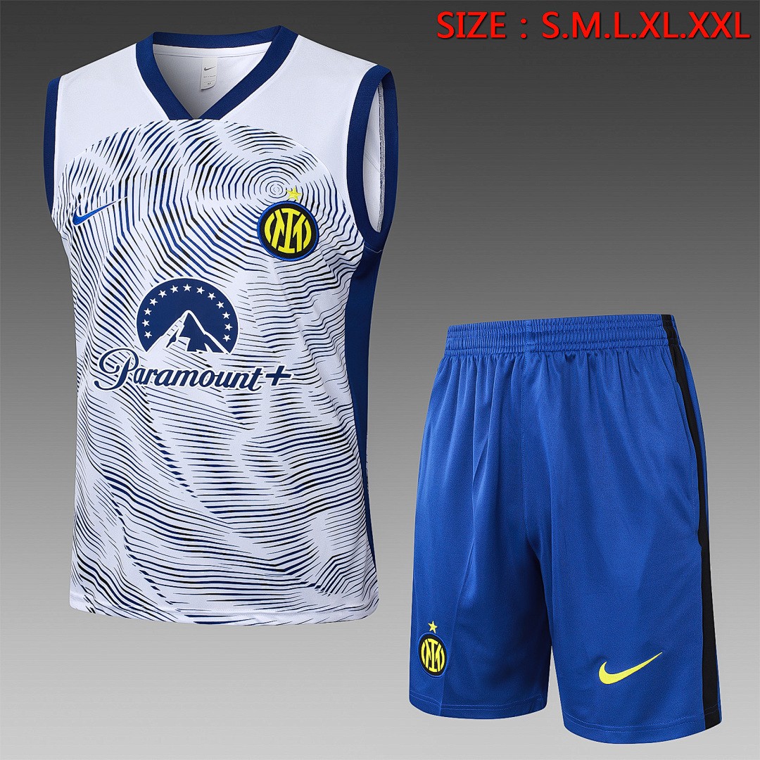 Inter Milan 24/25 White Ink Spray Vest