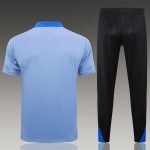 Inter Milan 24-25 Polo Grey with Blue Collar - 图片 6