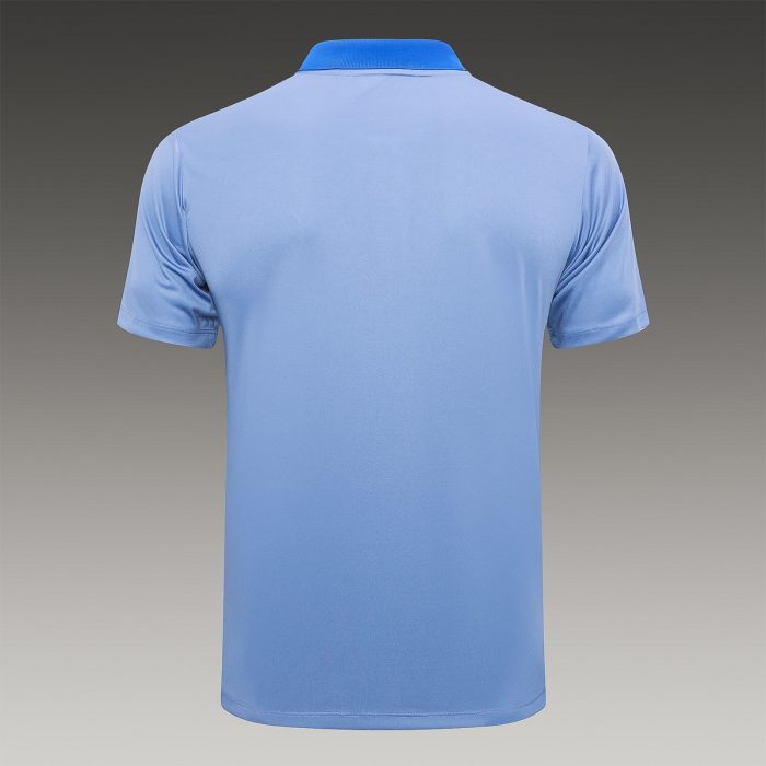 Inter Milan 24-25 Polo Grey with Blue Collar - 图片 7
