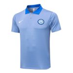 Inter Milan 24-25 Polo Grey with Blue Collar - 图片 8
