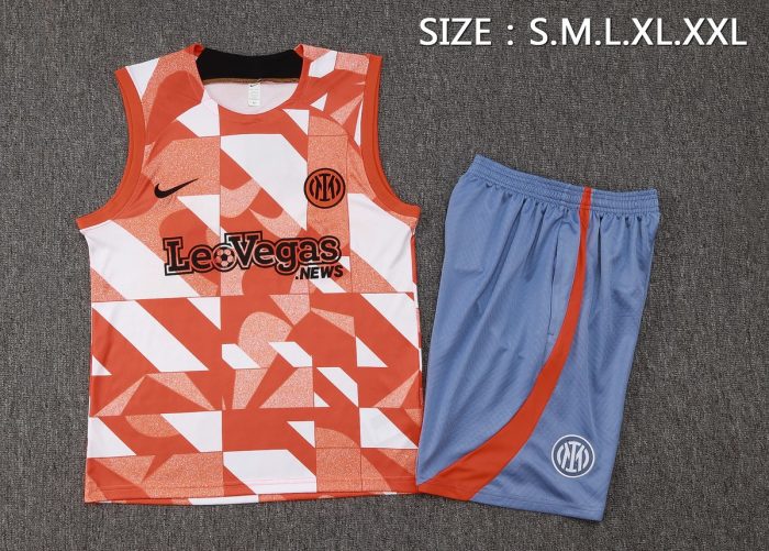 Inter Milan 24-25 Orange Splatter Vest - 图片 2
