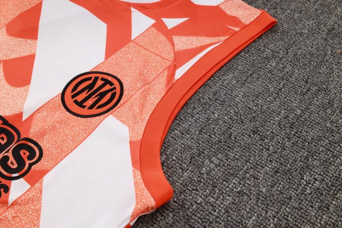 Inter Milan 24-25 Orange Splatter Vest - 图片 5