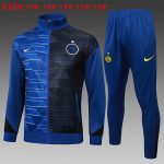 Inter Milan 24/25 Long Zipper Jacket Kids - Colorful Blue Spray Print - 图片 2