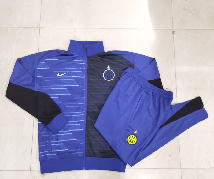 Inter Milan 24/25 Long Zipper Jacket Kids - Colorful Blue Spray Print - 图片 4