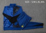 Inter Milan 24-25 Long Zipper Jacket Navy Blue Spray Print - 图片 2