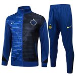 Inter Milan 24-25 Long Zipper Jacket Navy Blue Spray Print - 图片 8