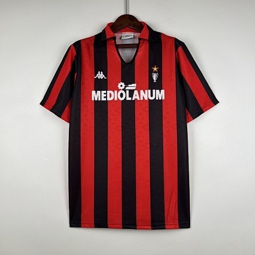 JER-5812_1 AC Milan 1989-1990 Home Retro Shirt - 图片 1
