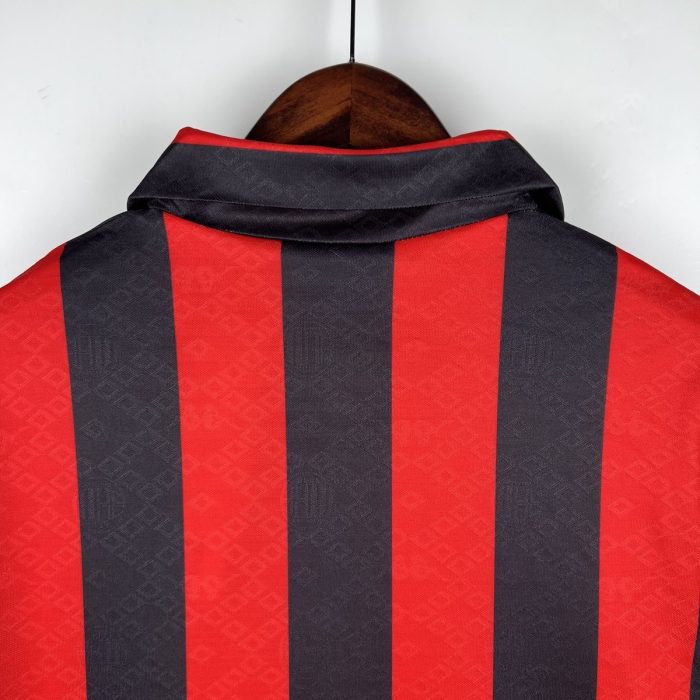 AC Milan 1989-1990 Home Retro Shirt - 图片 4