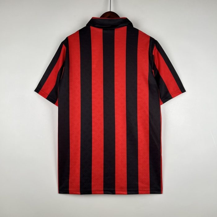 AC Milan 1989-1990 Home Retro Shirt - 图片 5