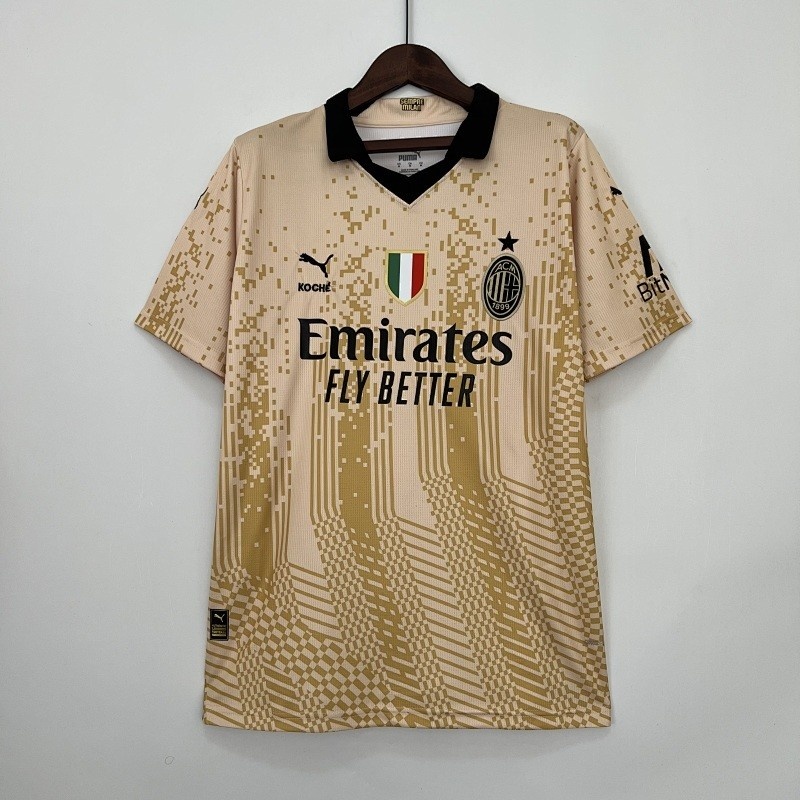 JER-5817_1 AC Milan 23/24 Yellow Home Jersey - 图片 1
