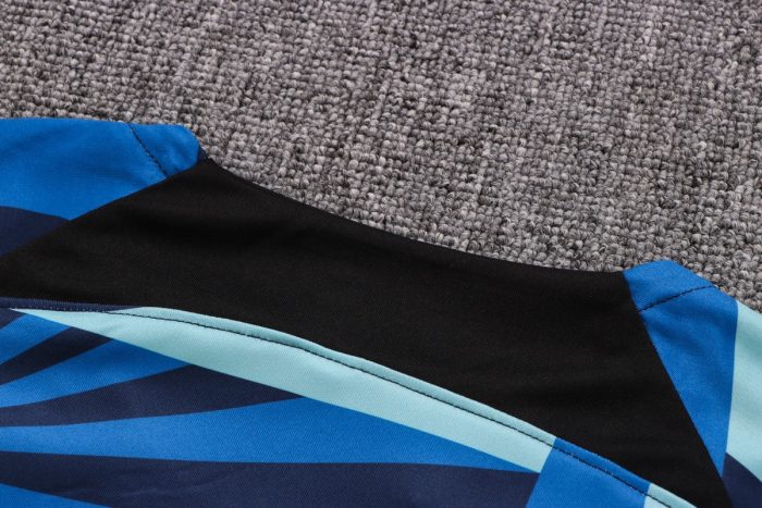 Inter Milan 2022-23 Short Sleeve Training Suit with 5-Inch Shorts in Blue - 图片 3