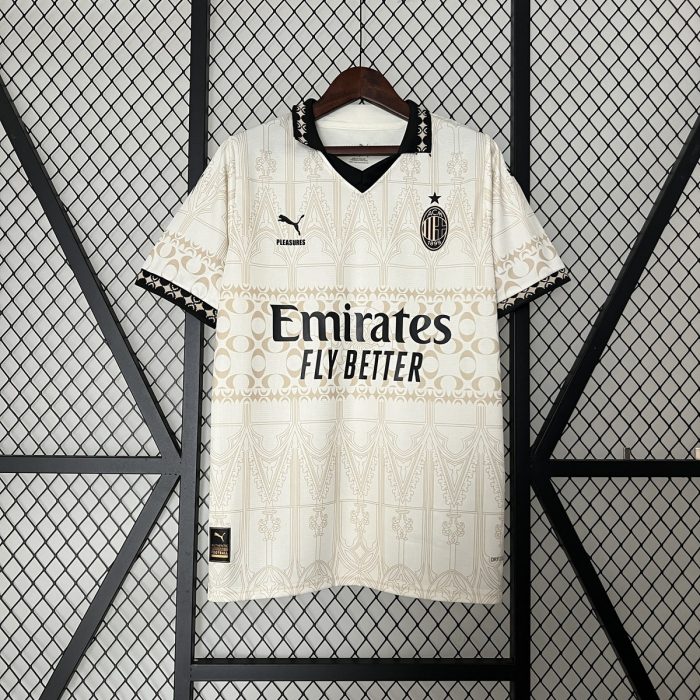 23/24 AC Milan Beige Fan Version - 图片 8