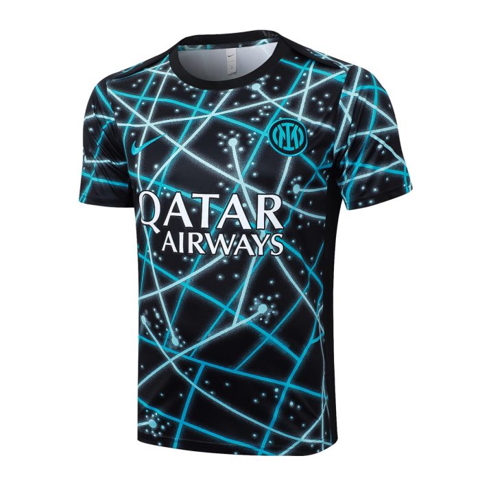 Inter Milan Black Starry Sky Splatter Short Sleeve Training Shirt - 图片 8