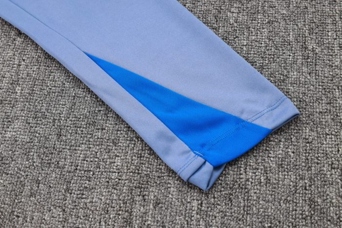 Inter Milan 24-25 Half-Zip Jacket Grey with Blue Accents - 图片 3