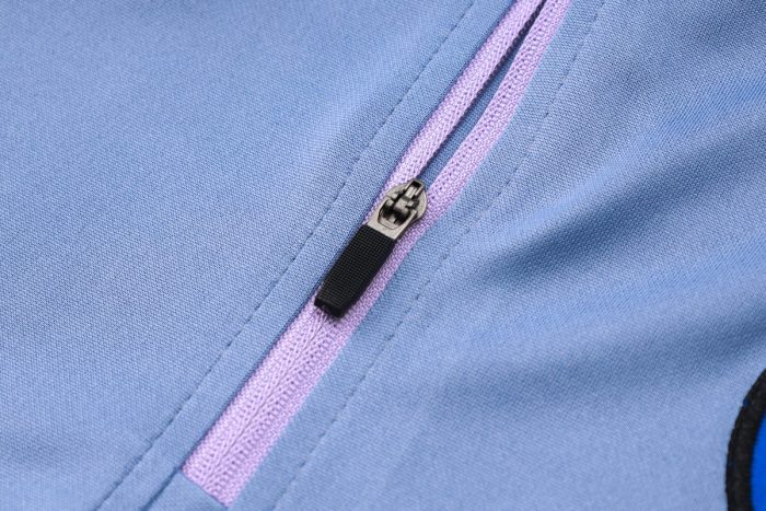 Inter Milan 24-25 Half-Zip Jacket Grey with Blue Accents - 图片 5