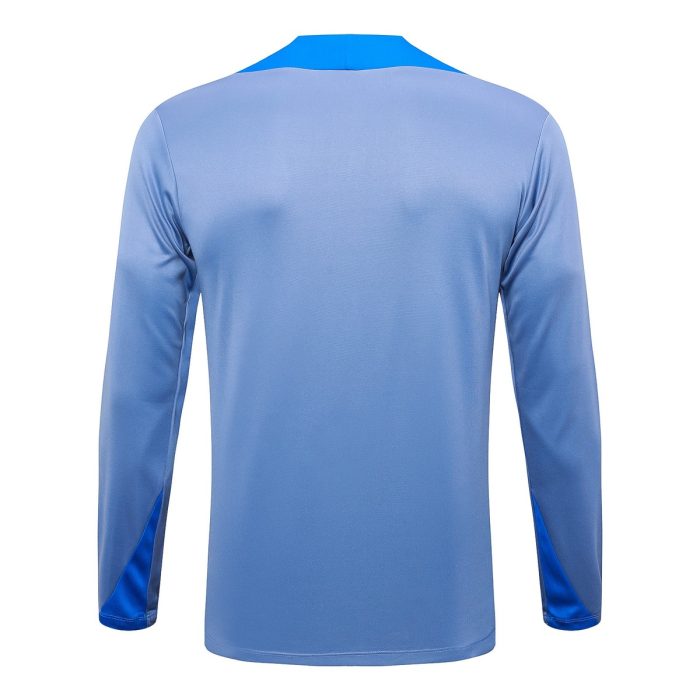 Inter Milan 24-25 Half-Zip Jacket Grey with Blue Accents - 图片 7