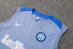 Inter Milan 24-25 Vest Grey with Blue Shoulder Trim - 图片 6