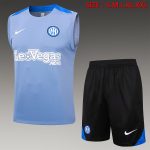 Inter Milan 24-25 Vest Grey with Blue Shoulder Trim - 图片 8