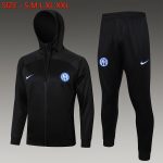 Inter Milan 24/25 Long Zip Hoodie Black