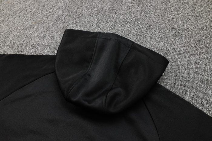 Inter Milan 24/25 Long Zip Hoodie Black - 图片 3