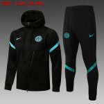 Inter Milan 21-22 Long Zip Jacket Black