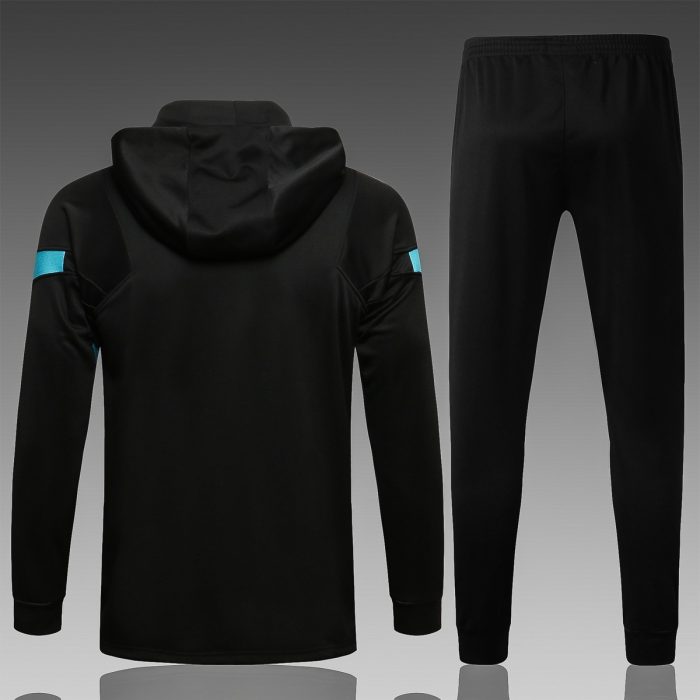 Inter Milan 21-22 Long Zip Jacket Black - 图片 2