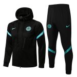 Inter Milan 21-22 Long Zip Jacket Black - 图片 3