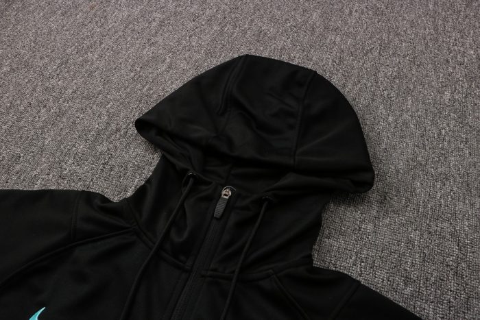 Inter Milan 21-22 Long Zip Jacket Black - 图片 8